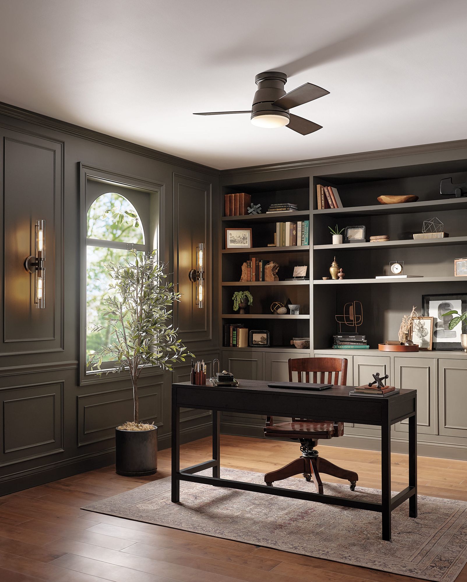 Image 6 44" Hinkley Trey LED Wet Rated Metallic Matte Bronze Smart Ceiling Fan more views