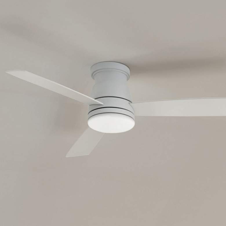 Image 2 44" Hinkley Trey Matte White LED Smart Ceiling Fan