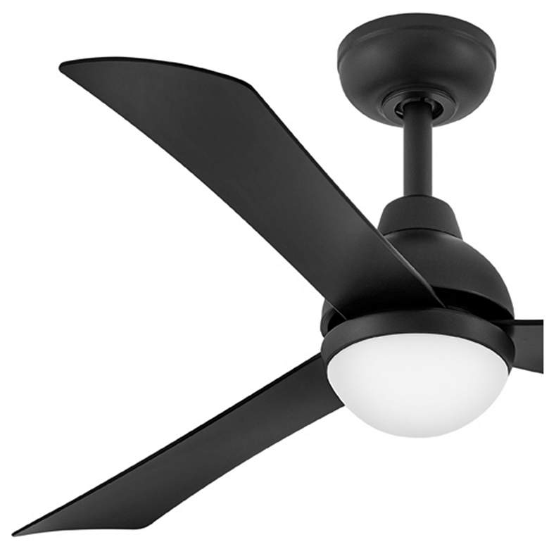 Image 7 44" Hinkley Una Matte Black 3-Blade LED Smart Ceiling Fan more views