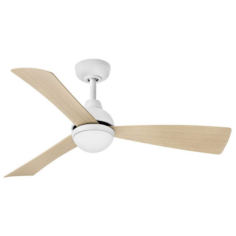 Image 1 44" Hinkley Una Matte White 3-Blade LED Smart Ceiling Fan