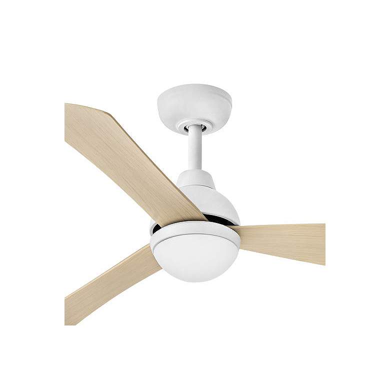 Image 2 44" Hinkley Una Matte White 3-Blade LED Smart Ceiling Fan more views