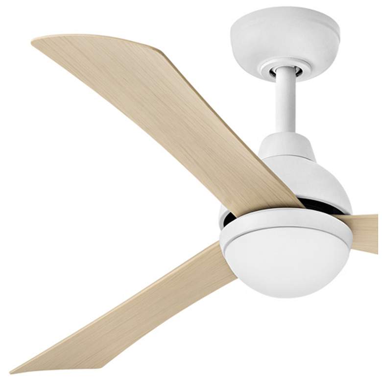 Image 4 44" Hinkley Una Matte White 3-Blade LED Smart Ceiling Fan more views