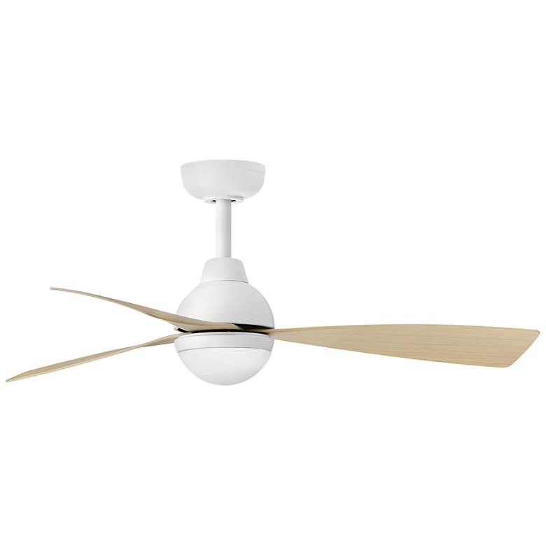 Image 5 44" Hinkley Una Matte White 3-Blade LED Smart Ceiling Fan more views