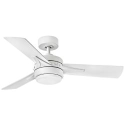 44&quot; Hinkley Ventus Matte White LED Ceiling Fan with Remote