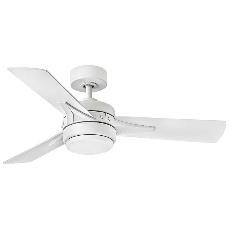 Image 1 44 inch Hinkley Ventus Matte White LED Ceiling Fan with Remote