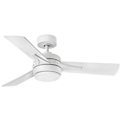 44&quot; Hinkley Ventus Matte White LED Ceiling Fan with Remote