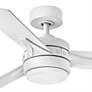 44" Hinkley Ventus Matte White LED Ceiling Fan with Remote