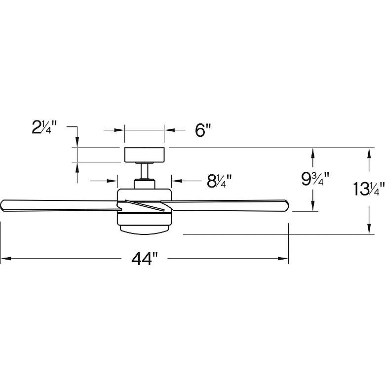 Image 4 44 inch Hinkley Ventus Matte White LED Ceiling Fan with Remote more views