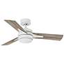 44" Hinkley Ventus Matte White LED Ceiling Fan with Remote