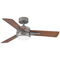 44&quot; Hinkley Ventus Pewter Finish LED Ceiling Fan with Remote Control