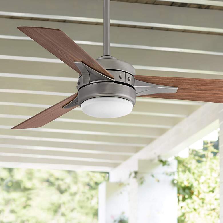 Image 1 44 inch Hinkley Ventus Pewter Finish LED Ceiling Fan with Remote Control