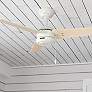 1_44" Hunter Cassius Fresh White Damp Rated Ceiling Fan with Pull Chain