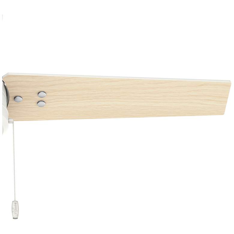 Image 3 44" Hunter Cassius Fresh White Damp Rated Ceiling Fan with Pull Chain more views