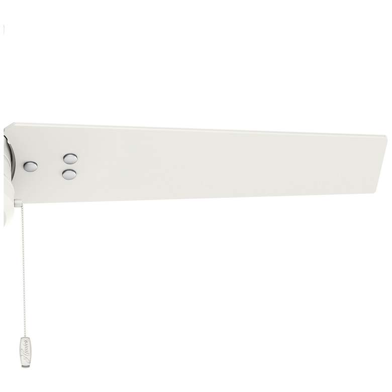 Image 4 44" Hunter Cassius Fresh White Damp Rated Ceiling Fan with Pull Chain more views