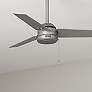 Thumbnail1 of 44" Hunter Cassius Matte Silver Damp Rated Ceiling Fan with Pull Chain