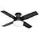 44" Hunter Dempsey Matte Black LED Ceiling Fan