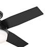 3_44" Hunter Dempsey Matte Black LED Ceiling Fan more views