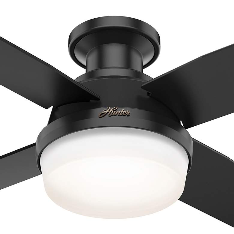 Image 5 44" Hunter Dempsey Matte Black LED Ceiling Fan more views