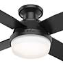 5_44" Hunter Dempsey Matte Black LED Ceiling Fan more views