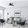 6_44" Hunter Dempsey Matte Black LED Ceiling Fan more views