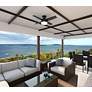 7_44" Hunter Dempsey Matte Black LED Ceiling Fan more views