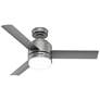 44" Hunter Elliston Natural Iron LED Ceiling Fan with Pull Chain