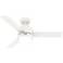 44" Hunter Gilmour Matte White Damp Rated LED Ceiling Fan with Remote
