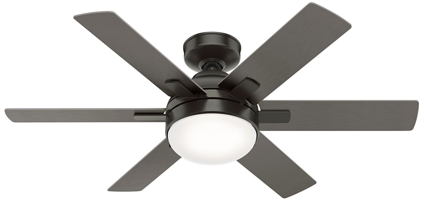 44" Hunter Hardaway Noble Bronze LED Ceiling Fan with Remote