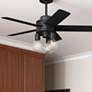 Thumbnail1 of 44" Hunter Hardwick Matte Black Ceiling Fan with LED Light Kit