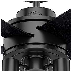 Image5 of 44" Hunter Hardwick Matte Black Ceiling Fan with LED Light Kit more views