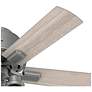 2_44" Hunter Hartland Matte Silver Low Profile Ceiling Fan with LED Ligh more views