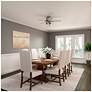 5_44" Hunter Hartland Matte Silver Low Profile Ceiling Fan with LED Ligh more views