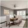 6_44" Hunter Hartland Matte Silver Low Profile Ceiling Fan with LED Ligh more views