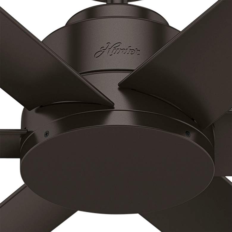 Image 3 44" Hunter Kennicott Bronze Damp Rated Ceiling Fan with Wall Control more views