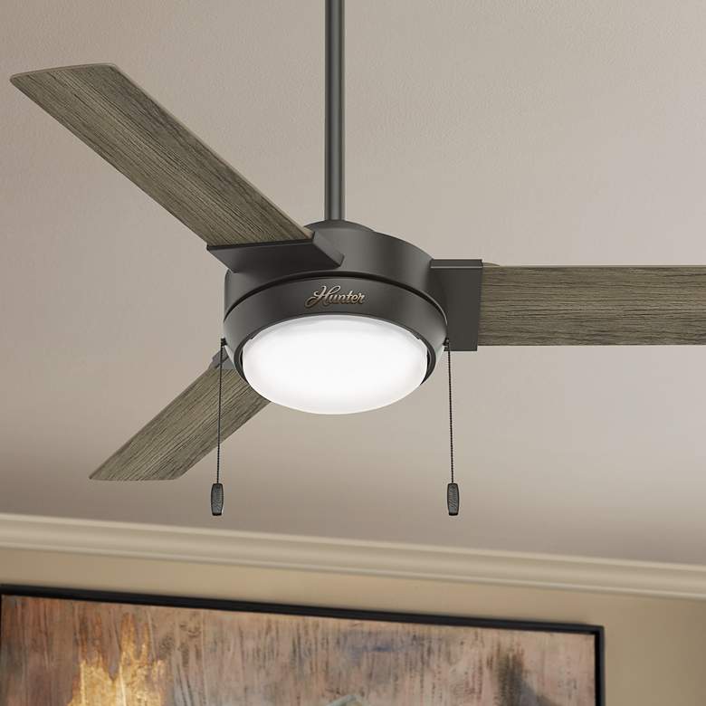 44&quot; Hunter Mesquite Noble Bronze LED Pull Chain Ceiling Fan