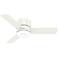 44" Hunter Minimus Fresh White LED Ceiling Fan