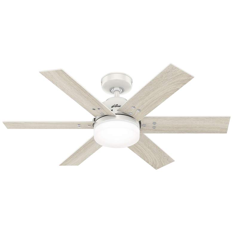 Image 2 44 inch Hunter Pacer Fresh White LED Ceiling Fan with Remote
