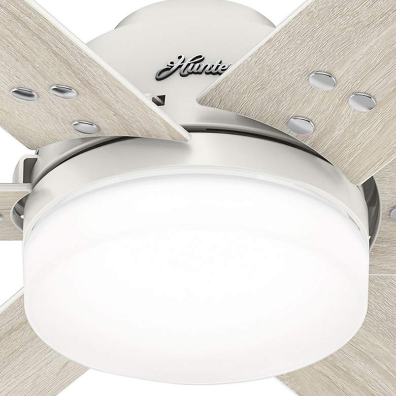 Image 3 44" Hunter Pacer Fresh White LED Ceiling Fan with Remote more views