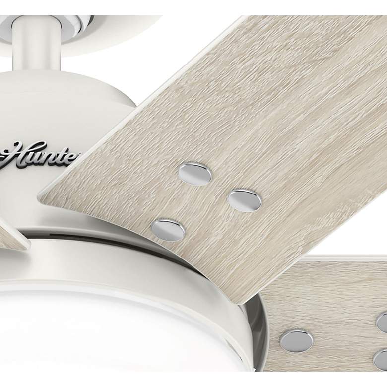 Image 6 44" Hunter Pacer Fresh White LED Ceiling Fan with Remote more views
