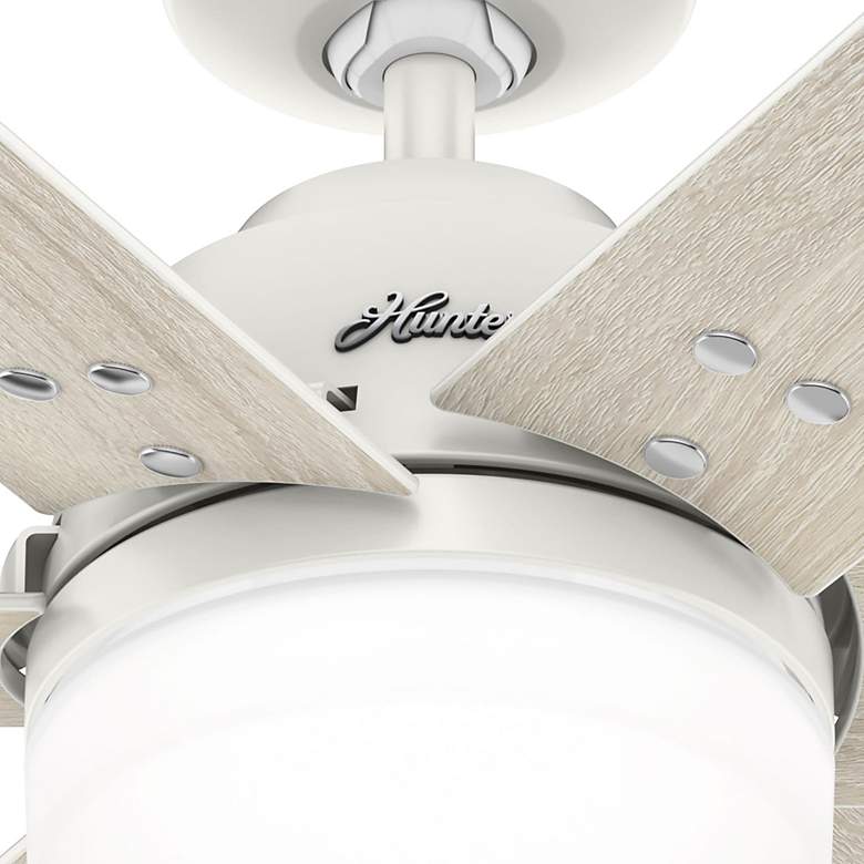 Image 7 44" Hunter Pacer Fresh White LED Ceiling Fan with Remote more views