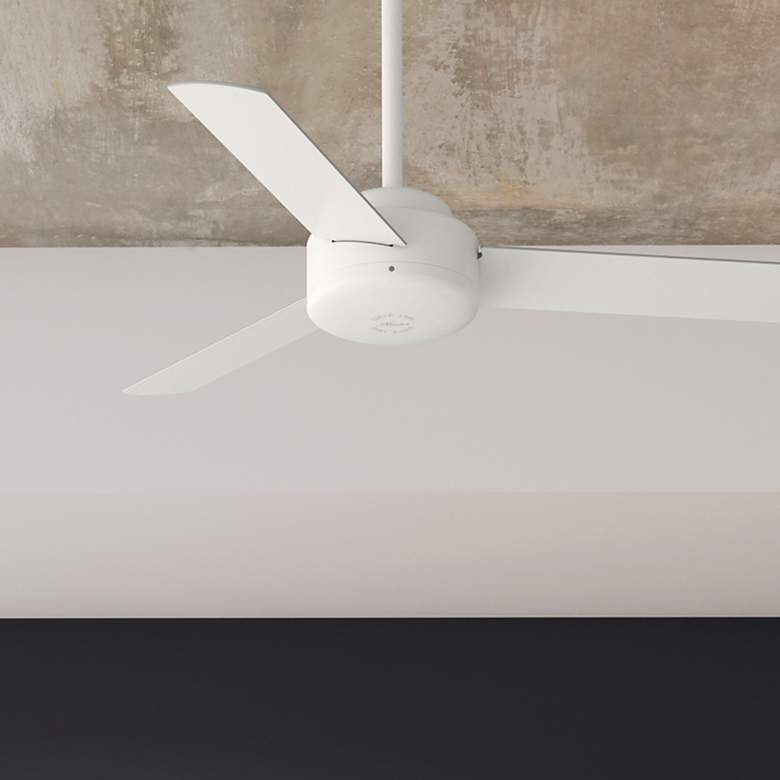 Image 1 44" Hunter Presto Matte White 3-Blade Ceiling Fan with Wall Control
