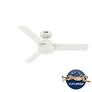 6_44" Hunter Presto Matte White 3-Blade Ceiling Fan with Wall Control more views