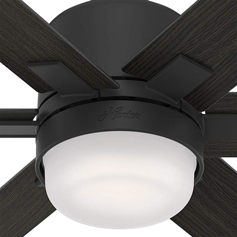 44&quot; Hunter Radeon Matte Black Modern LED Smart Ceiling Fan more views