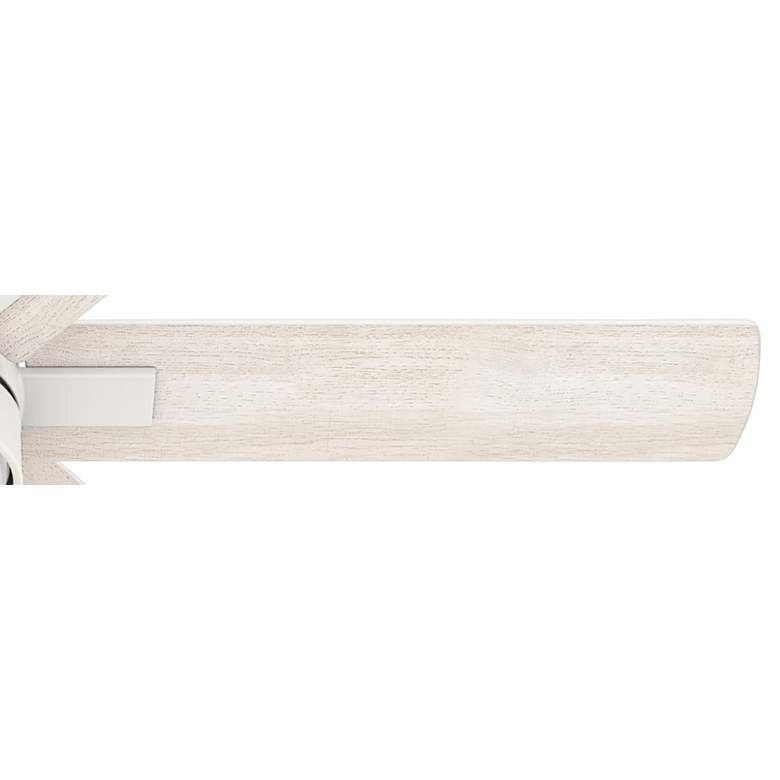 Image 4 44" Hunter Radeon Matte White LED Smart Ceiling Fan with Wall Control more views