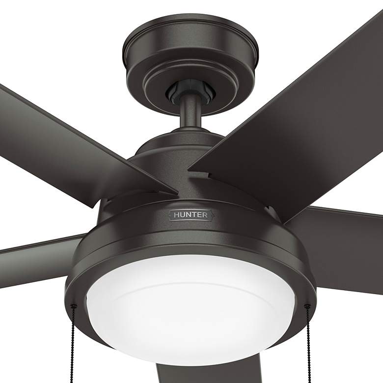 Image 7 44" Hunter Seawall Noble Bronze Wet Rated LED Pull Chain Ceiling Fan more views