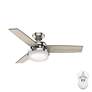 Thumbnail3 of 44" Hunter Sentinel LED 3-Blade Brushed Nickel Ceiling Fan with Remote more views