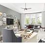 Thumbnail4 of 44" Hunter Sentinel LED 3-Blade Brushed Nickel Ceiling Fan with Remote more views