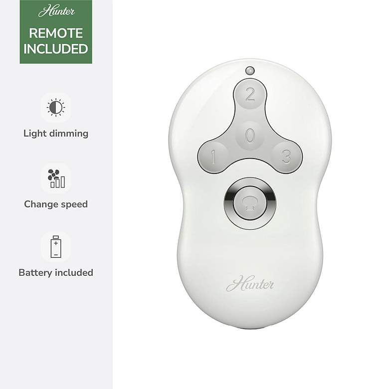 Image 6 44" Hunter Sentinel LED 3-Blade Brushed Nickel Ceiling Fan with Remote more views