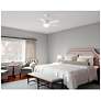 6_44" Hunter Swanson Fresh White Ceiling Fan with LED Light Kit more views