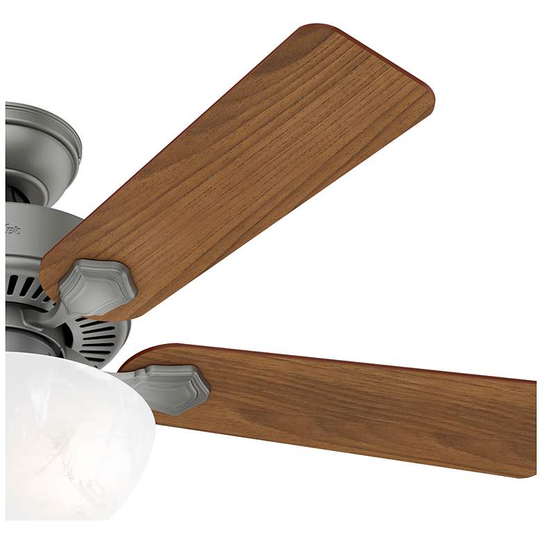 Image 2 44" Hunter Swanson Matte Silver Ceiling Fan with LED Light Kit more views